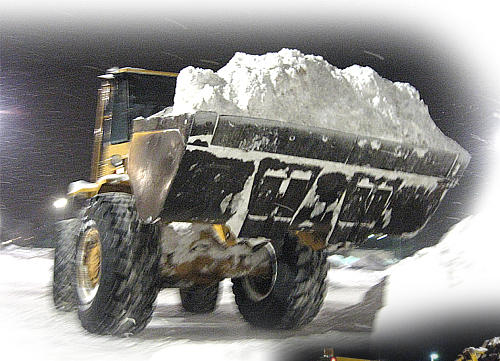 boston snow stacking